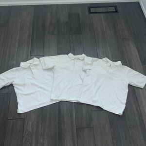 A+ colored white school uniform T-shirt bundle